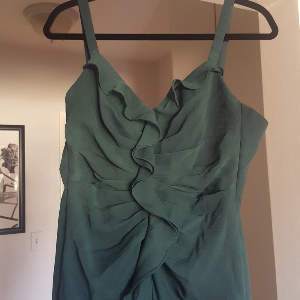 Dark Green Vera Wang Bridesmaid's Dress